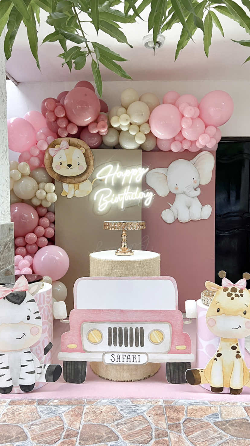 Safari 💗🐘🦒#safari #safaribaby #safariparty #safaribirthday #safaribirthdayparty #safaribirthdaydecoration #safariniña #fiestasafari #decoracionsafari #globos #balloons #pallincini #fiestainfantil #decoracionfiestas #barranquilla