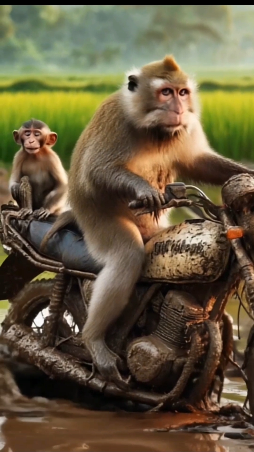 monyet lucu naik motor, ai videos, ai creator, ai creative   #hewanlucu #monyetlucu #monkey #lumaai #aivideo #ailucu #ai #funnysound #soundlucu #meme #funnyvideos #foryou #fypシ゚viral 