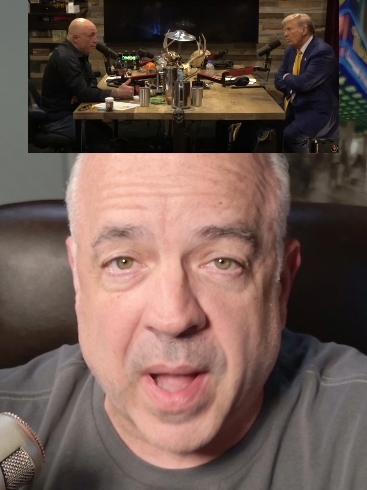 Did you see Trump on Joe Rogan?  Do you think the VP could sit through a 3 hour interview?  You tell me! #news #joerogan #trump #interview #trending