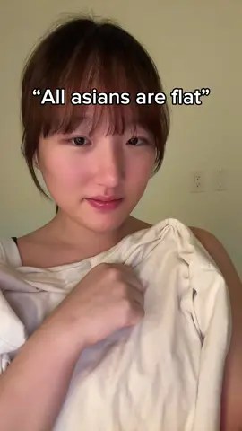 “All asians are flat” #asians #korean #koreangirl #trend #fyp 