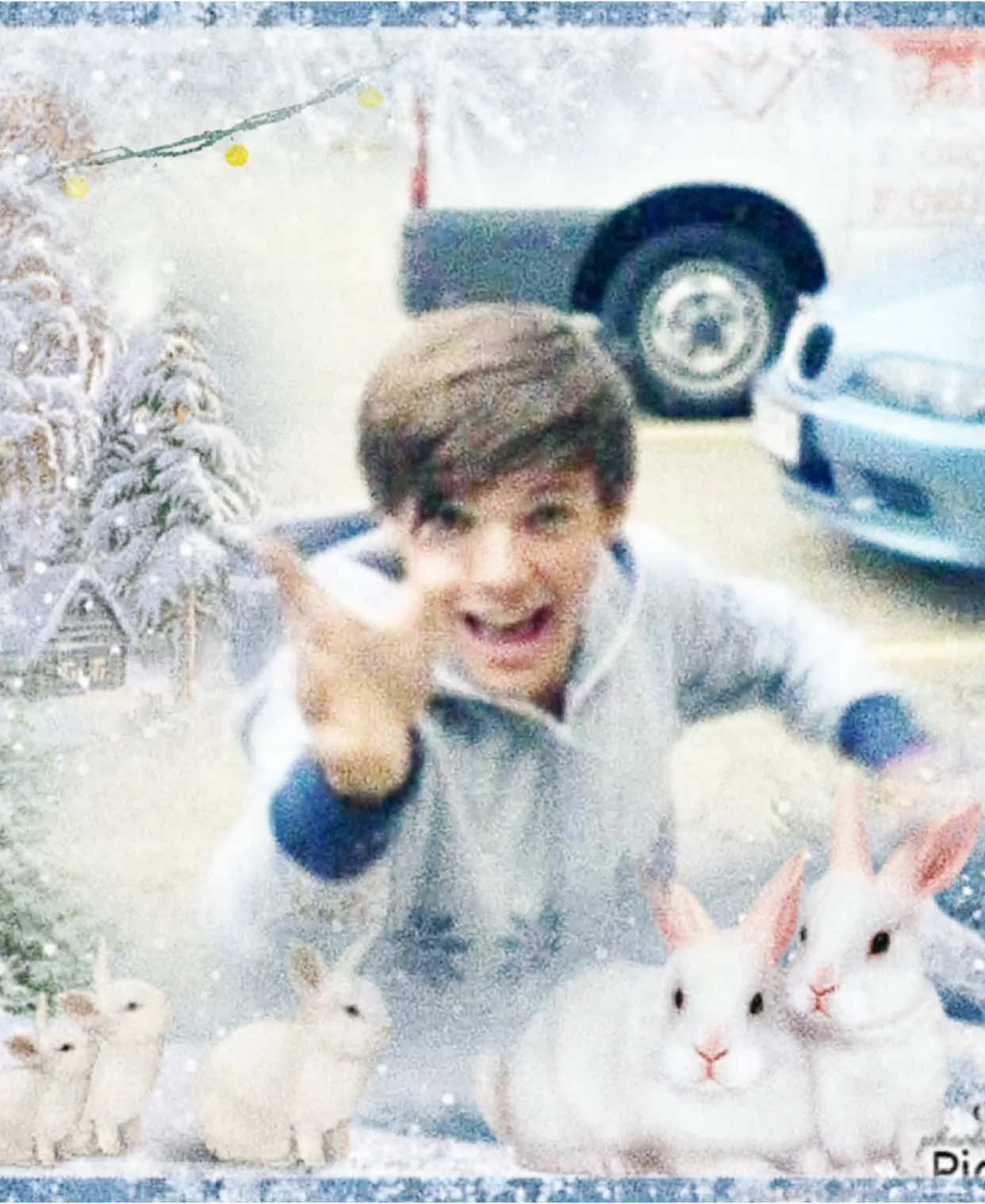 lou always reminds me of cozy snow days and bunnies 🐇 #louistomlinson #onedirection #moodboard 