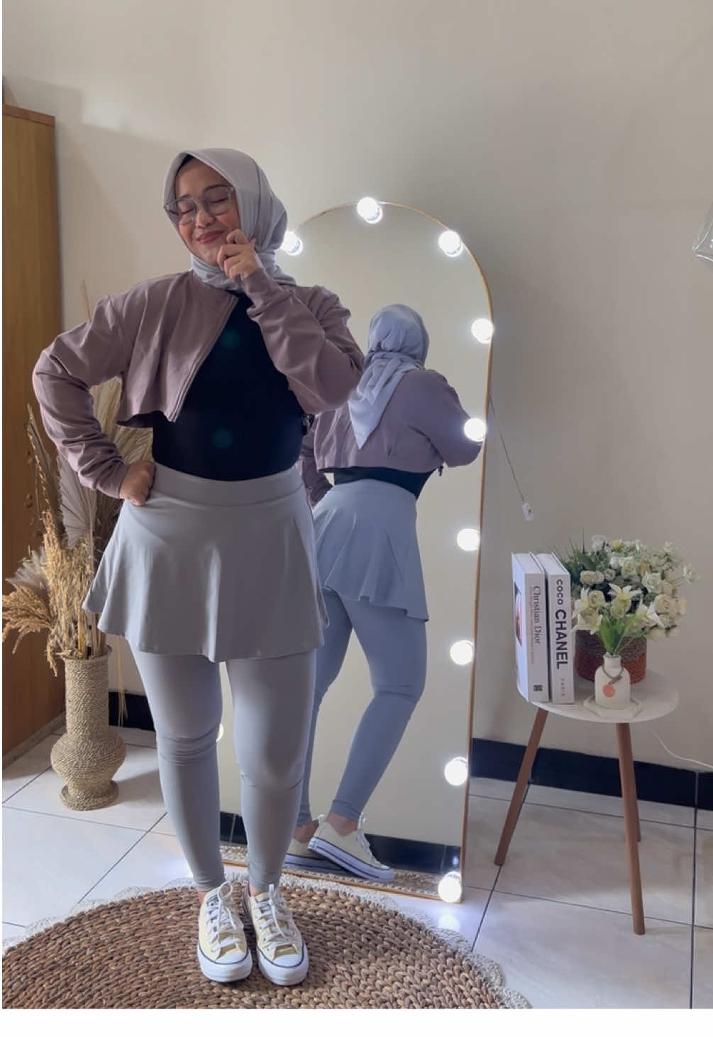 Outfit olahraga  🔗 Legging rok link bio no 144 🔗 Outer crop Link bio no 145 #gym #gymoutfit #GymLife #outfitolahraga #outfitolahragahijab 