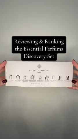Recently purchased the Essential Parfums discovery set from @Twisted Lily. Tbh, wasn’t my favorite sampler I’ve tried. However, still a couple winners in there. Have you tried this brand? Would be curious to know your thoughts. #perfumetok #perfumetiktok #fragrancetok #fragrancetiktok #perfumesamples #perfumerecommendations #essentialparfums #perfumereviews 