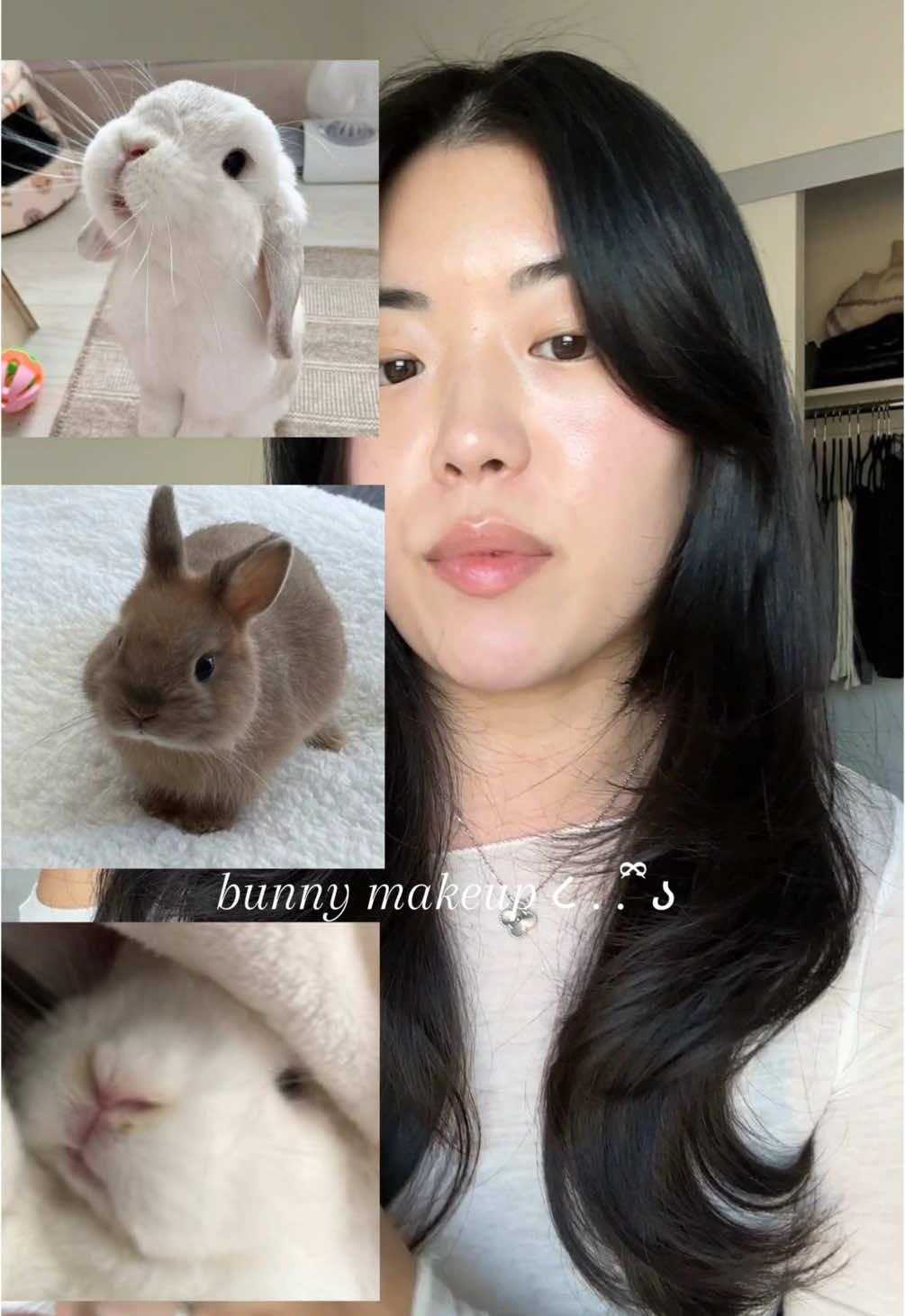 my interpretation of a 🐰<3 products used: @cliocosmetics_global kill cover cushion - ginger  @Haus Labs by Lady Gaga concealer - 11 light neutral @Westman-Atelier contour stick - biscuit @makeupforever - endless cacao @Anastasia Beverly Hills serum blush - baby pink @Charlotte Tilbury powder - 1 fair/pale  @ONE SIZE BEAUTY pink loose setting powder  @Rom&nd US better than cheek -  C02 @Hourglass Cosmetics incandescent light ABH eyeshadow primer  @urban decay naked 3 palette @maccosmetics - brun eyeshadow heroine make @ISEHAN ONLINE STORE - brown liquid liner MAC - wedge eyeshadow @essence cosmetics eye pencil - 02 but first, espresso @innae beauty mascara  ABH brow powder duo - brunette/dark brown @NYX Professional Makeup brow glue - taupe @fwee blush - talk ABH lipgloss - soft pink MAC lipliner - stone  #bunnymakeup#bunnymakeuplook#pinkmakeuplook#makeuptutorial#BeautyTok 