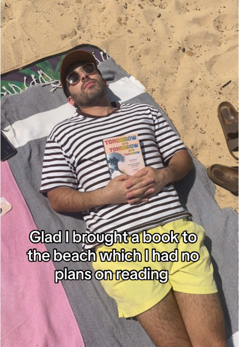 Can’t wait to start this book in 3 years.. 🥲 #real #reels #fyp #explore #relateable #funny #haha #beach #book #reading 