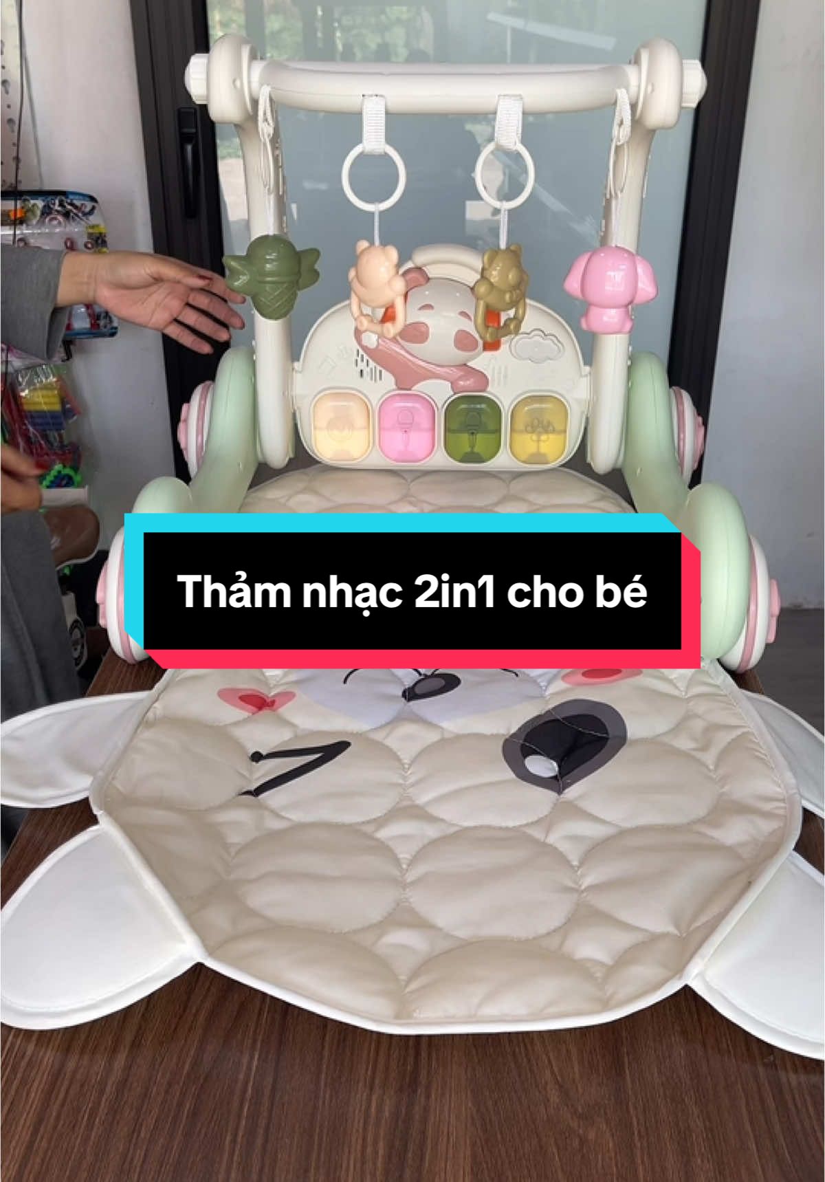 Thảm nhạc kiêm xe tập đi cho bé. #thamnhacchobe #thamnhaccaocap #thamnhac2in1xetapdi #xuhuong 