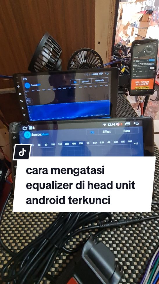 cara mengatasi equalizer di head unit android terkunci #headunit #headunitandroid #jevancaraudio 