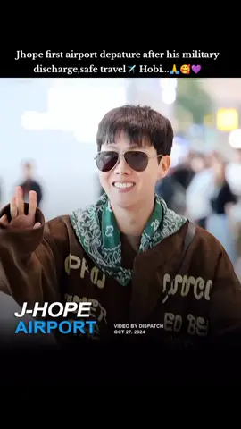 — Have a safe flight Hobi, its his first international flight after his discharge. He's going to LA for overseas schedule‼️🥰🫶🏻 #btsarmyforever💜💜💜 #jhope #🥰🥰🥰 #tiktok🇵🇭🇸🇬 