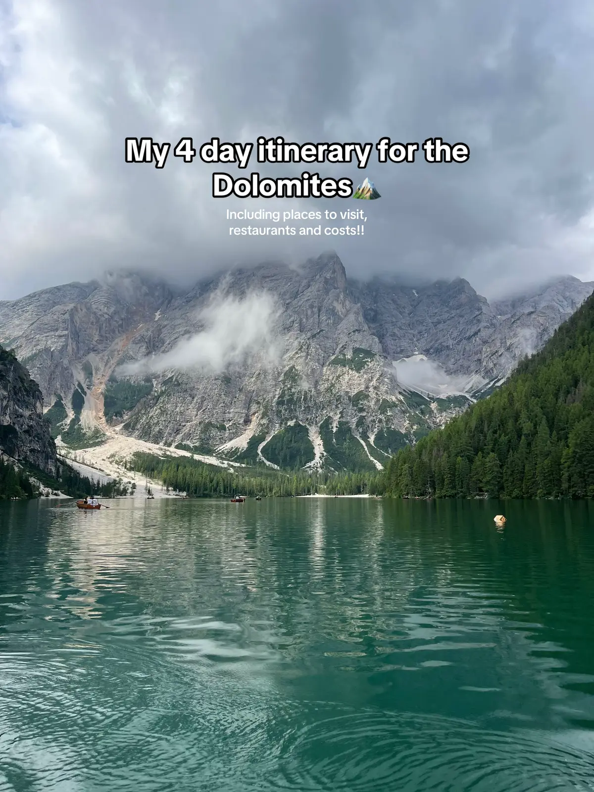 My 4 day Dolomites itineary with all the best places to visit, eat & stay!! #dolomites #dolomitesitaly #traveldolomites #italianalps #italy #mountains #mountaintrip #dolomitesunesco 