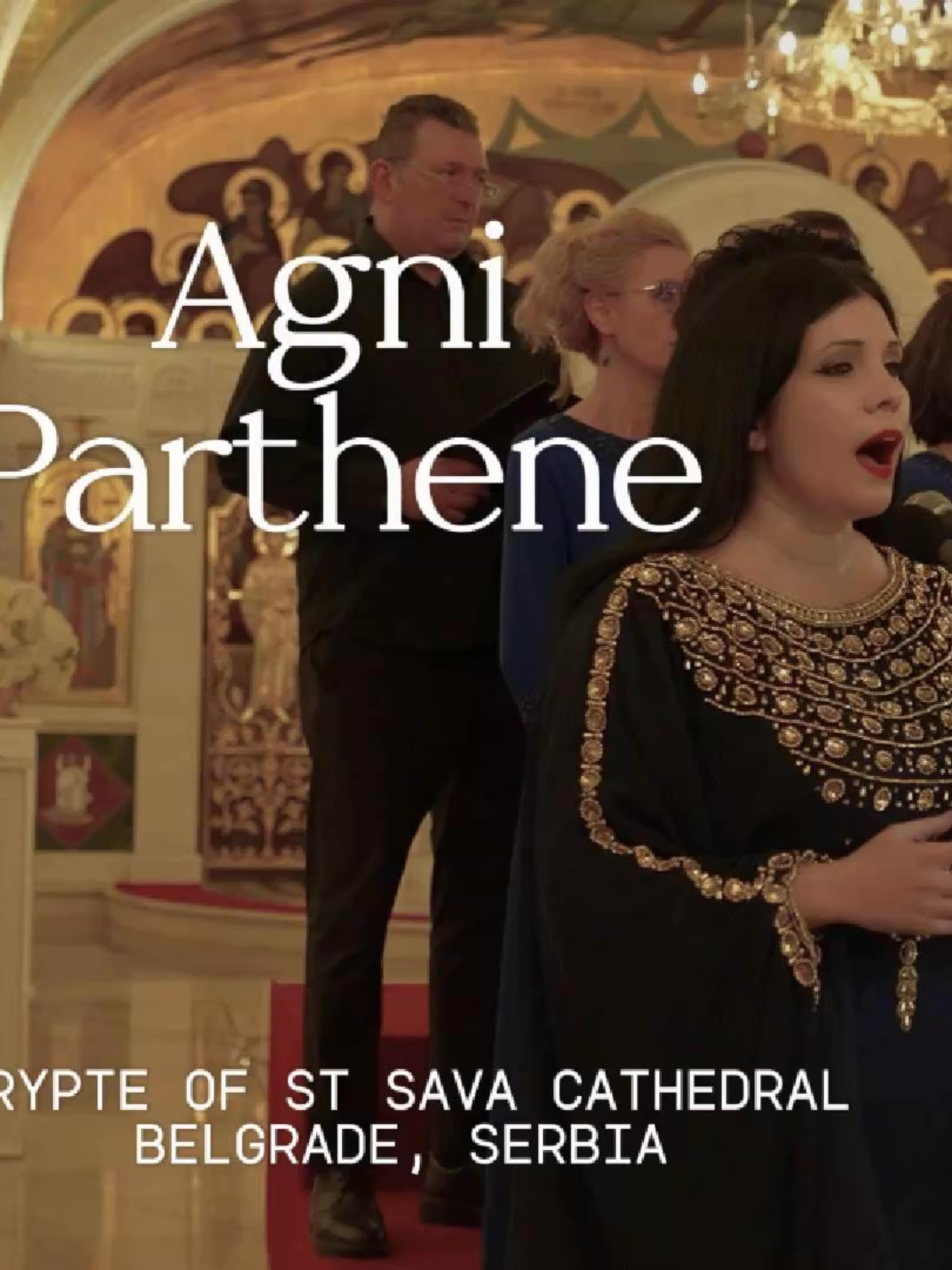 Agni Parthene - Concert in Serbia, Crypte of St Sava Cathedral With the Choir of St Basil of Ostrog, under the direction of Katarina Bozic.  #agniparthene #StNektarios #StNektarioshymn #nektaria #nektariakarantzi #byzantinemusic #orthodoxmusic #christianmusic #christianmusicians #womenbyzantinechanters #womenchanters #womencantors #psaltries