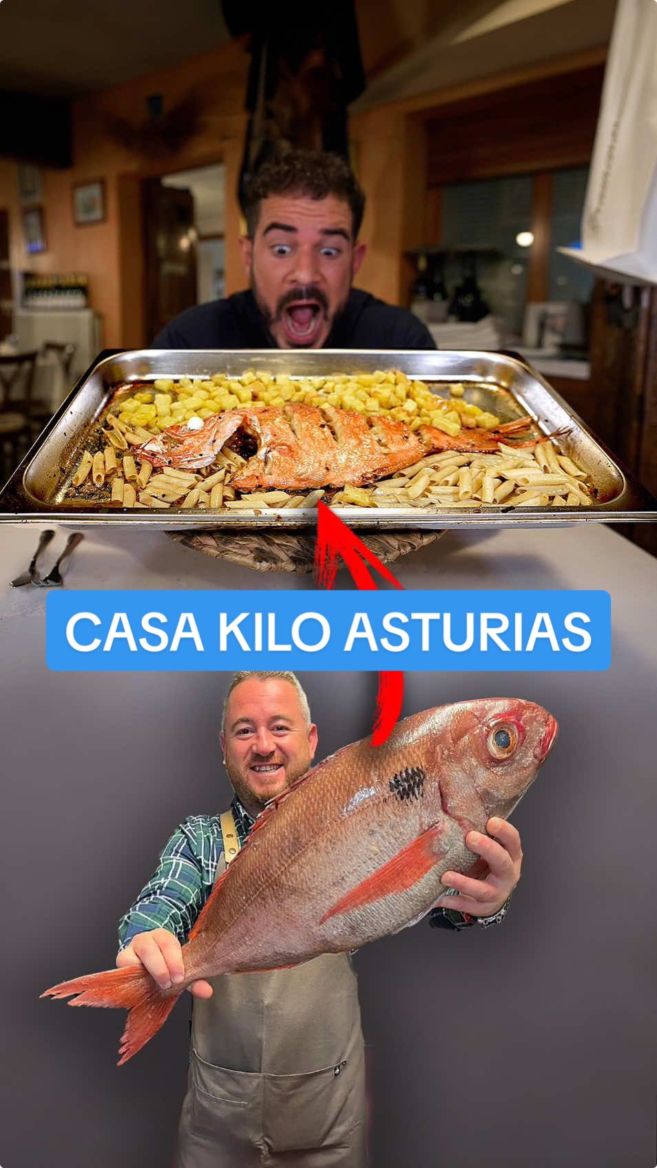 El restaurante de las bandejas gigantes en Asturias: he venido a cenar a un Restaurante en Asturias ubicado entre Gijón y Villaviciosa llamado Casa Kilo. Es famoso por su bandeja gigante en la que preparan Pescados como el Virrey junto a Patatas y Macarrones. Probaré este famoso plato junto a Sidra, Croquetas de Jamón, Pisto con Pulpo y muchos más platos, algunos típicos de Asturias... ¿Comeré bien en este Restaurante? #asturias #restaurantesasturias 