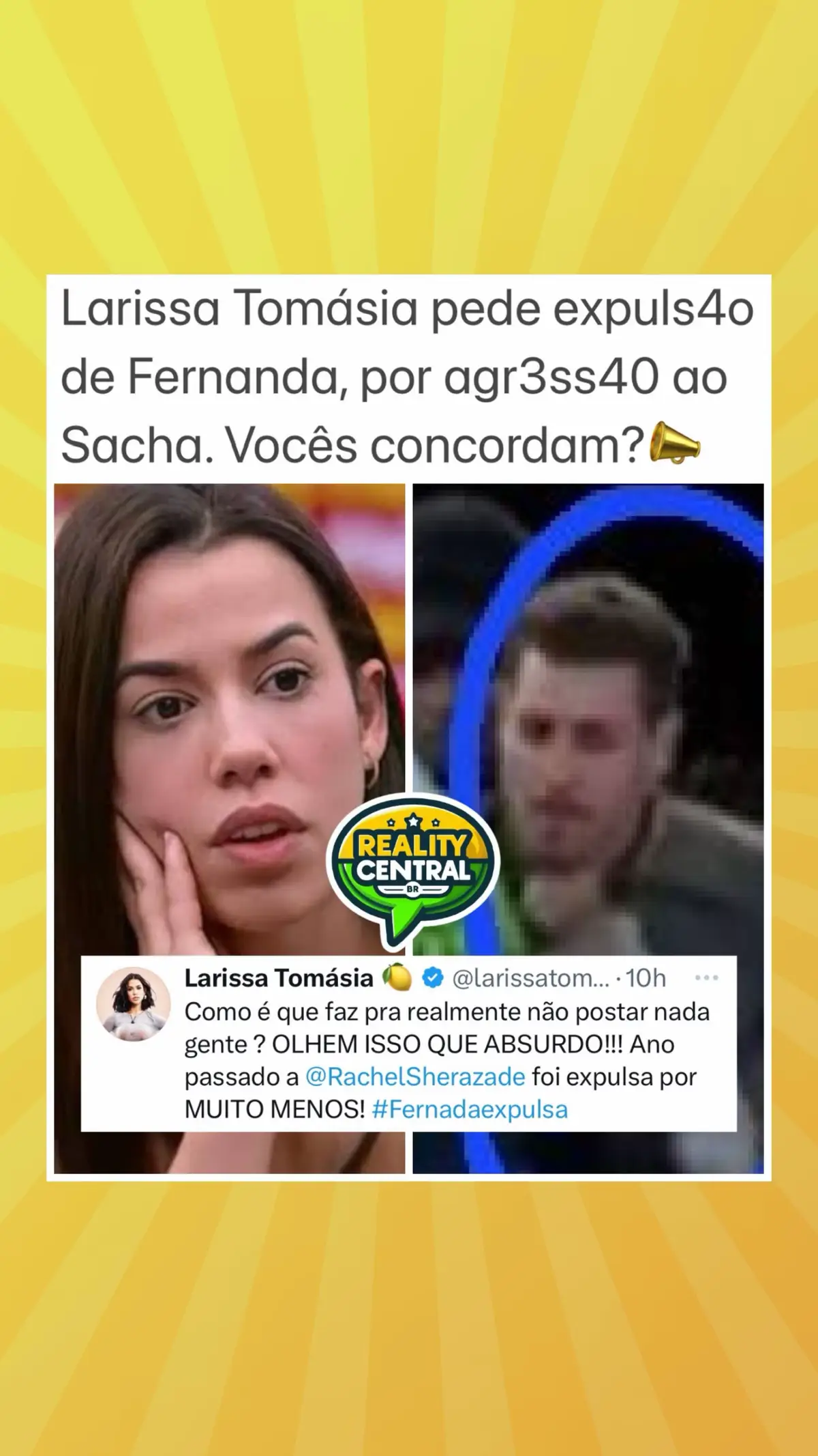 #AFazenda #Afazenda16 #sacha #fernanda #larissatomasia 