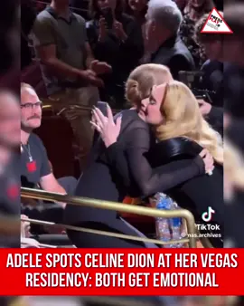 #pressplay▶️: #Adele spotted #CelineDion supporting her at her Las Vegas Residency:  Both singers got emotional. 🎥: nas.archives