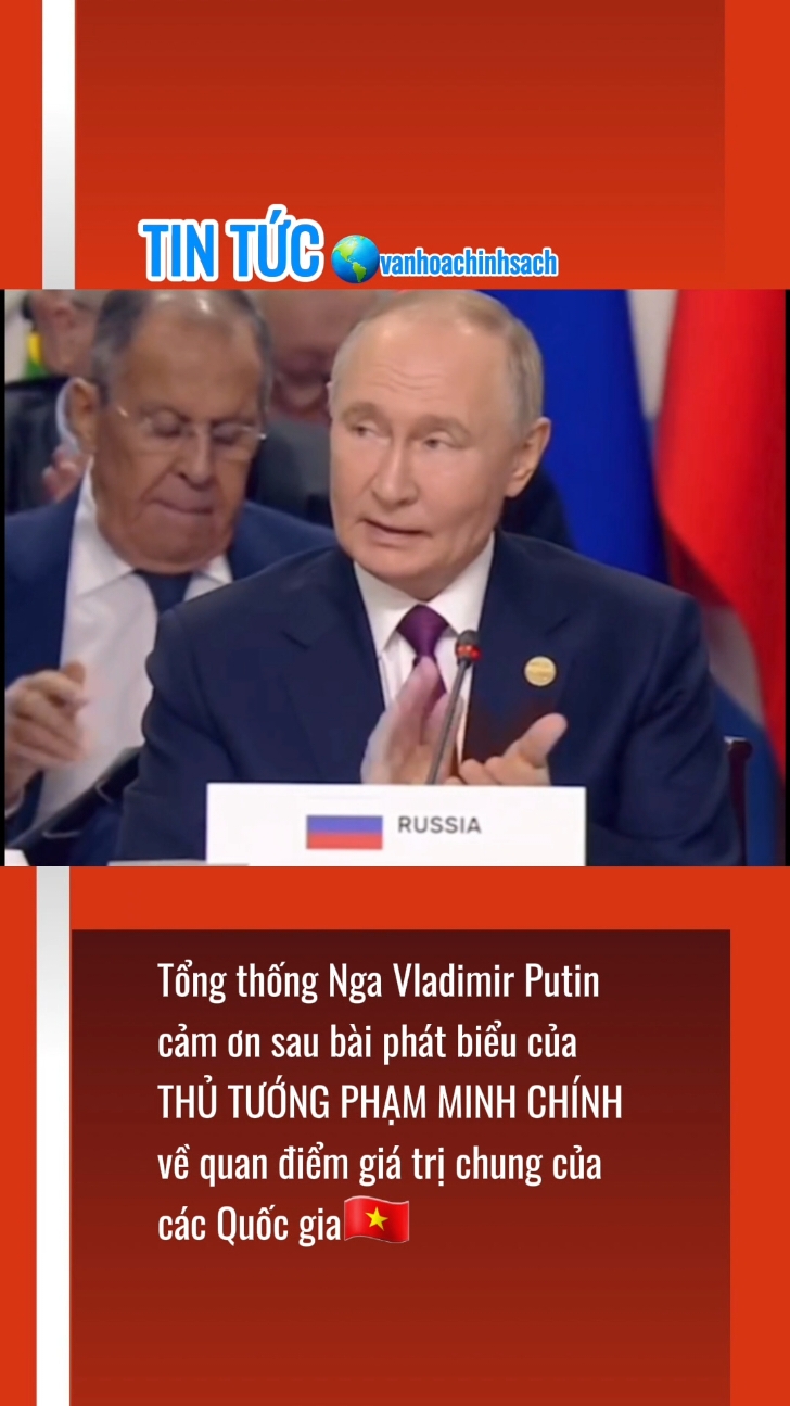 Tổng thống Nga Vladimir Putin cảm ơn bài phát biểu của Thủ tướng Phạm Minh Chính tại Hội nghị các Nhà lãnh đạo Nhóm BRICS mở rộng 2024 tại Kazan, Liên bang Nga❤️ #tintuc #thoisu #vanhoachinhsach #vietnamtoiyeu #toiyeuvietnam #vietnam #xuhuong #xuhuongtiktok 