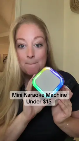 This mini karaoke machine will be a huge hit Christmas morning. #karaoke #karaoketiktok #stockingstuffer #giftidea #giftsforkids 