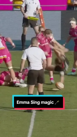✅ Clear out ✅ Intercept ✅ Try Who else but Emma Sing?  #rugby #rugbyunion #PWR #Womensrugby 