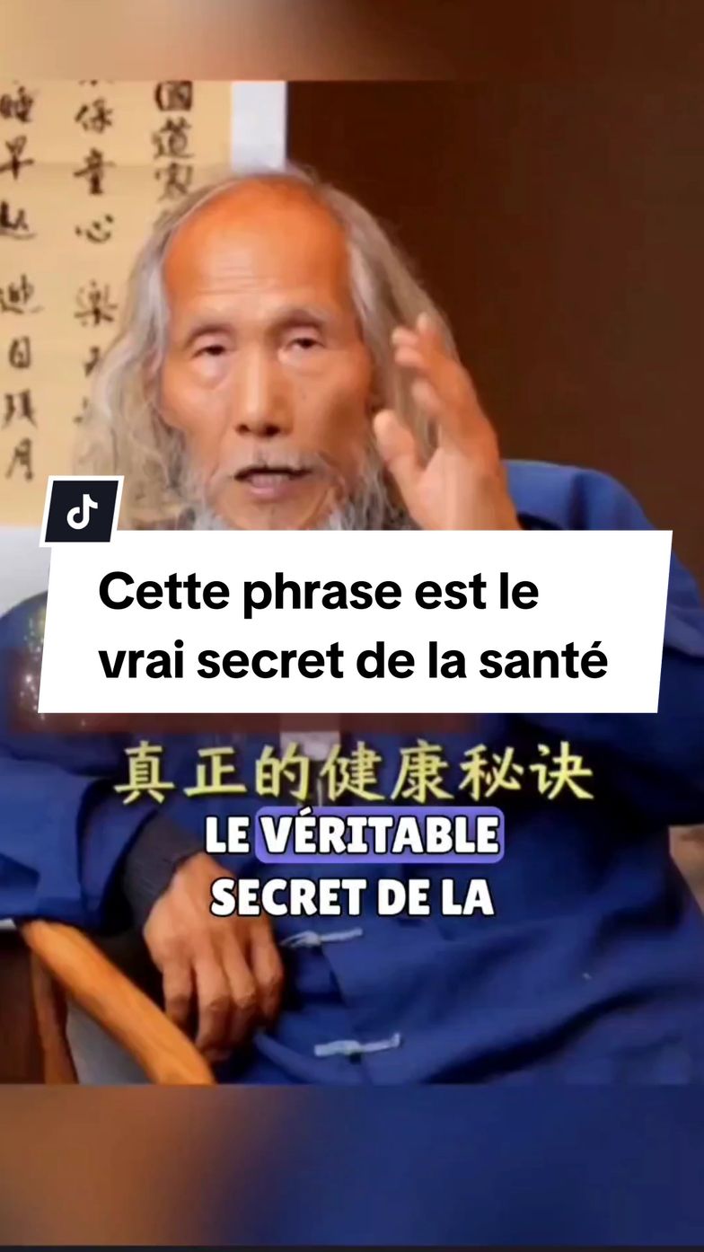 Pour rester en bonne santé et ne pas vous perdre. Cette phrase est le vrai secret de la santé