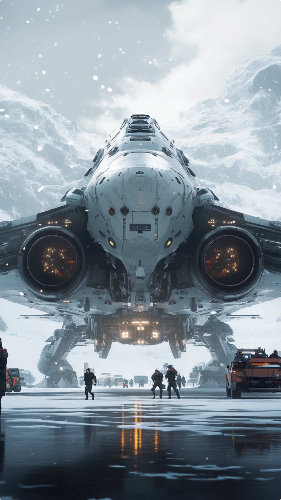 Boarding the massive sci-fi warship #aianimation #aiartwork #original #originalvideo #fyp #aiartcommunity #createwithai #scifi #scifiart #aircraft #spacecraft #warship 