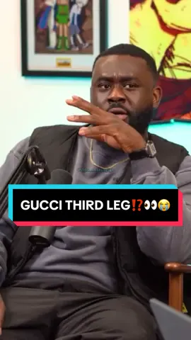 GUCCI THIRD LEG⁉️👀😭💀#funny #shxtsngigs #podcast 