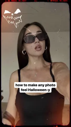 How to make any photo Halloween-y 🎃 Still not a prequeler? Get the app via link in bio 👆 #prequelapp #halloween 