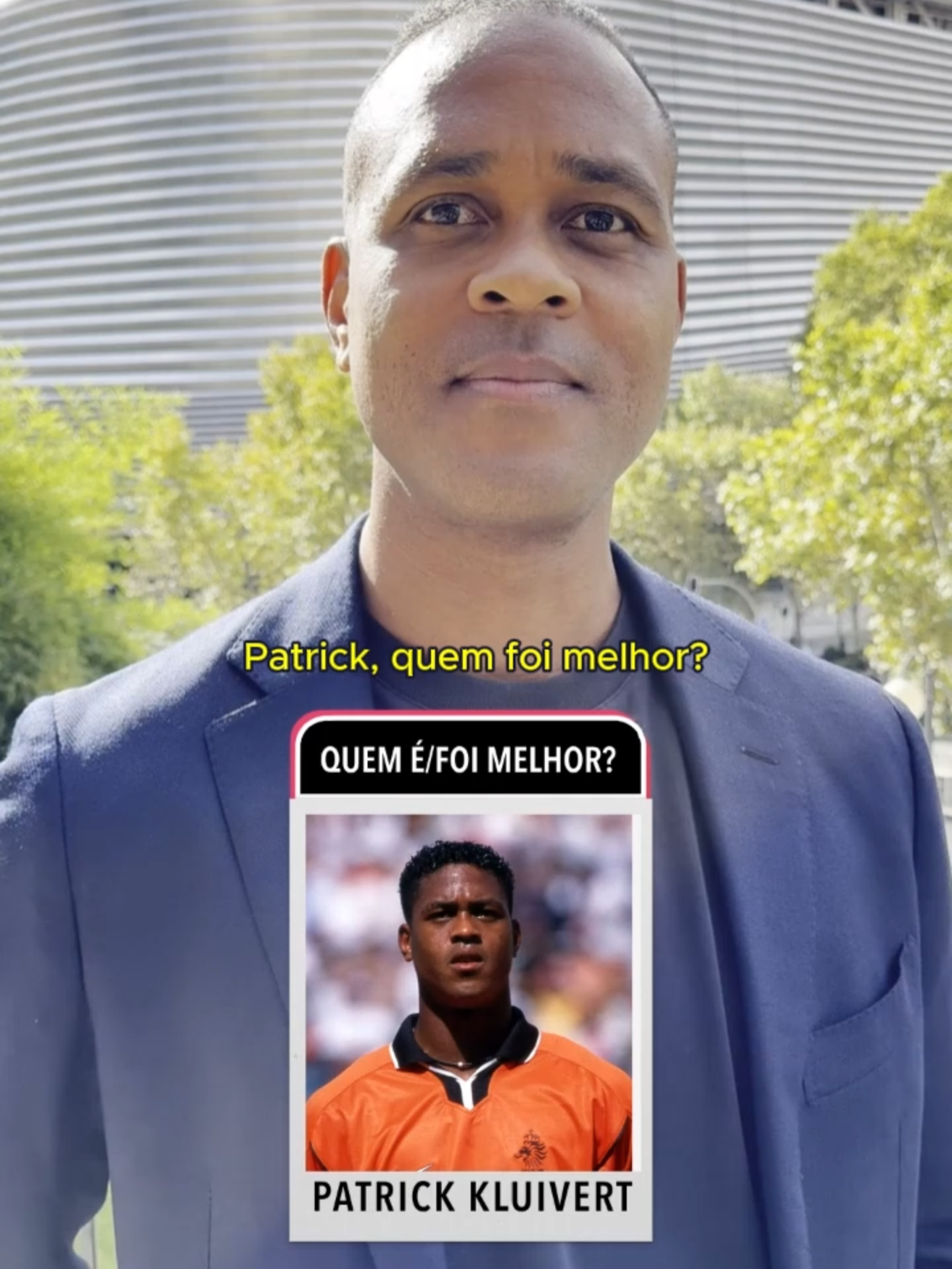 Quem é/foi melhor que… Patrick Kluivert? 👀 O ex-centroavante não fugiu das perguntas do @gustavohofman e respondeu tudo! Gabaritou, fã de esportes? 🤔 #FutebolNaESPN #PatrickKluivert #tiktokesportes