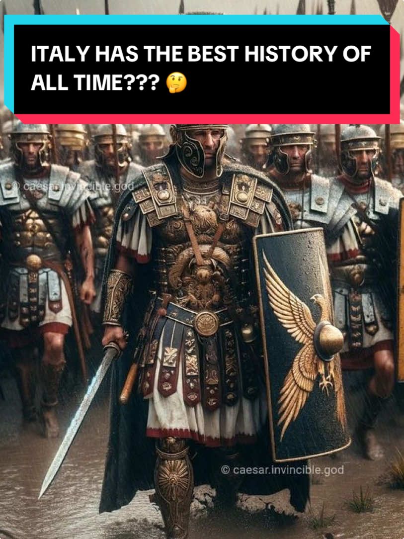 Do you agree? 🤔                                                 Italian history spans from ancient times to the present and is rich with cultural, political, and social developments. Ancient Italy was home to the Etruscans and later the Romans, who built a vast empire around the Mediterranean until its fall in 476 AD. The Middle Ages saw Italy divided into city-states like Florence, Venice, and Milan, which thrived during the Renaissance, an era of extraordinary achievements in art, science, and literature. In the 19th century, Italy underwent unification led by figures like Giuseppe Garibaldi and Count Cavour, forming the Kingdom of Italy in 1861. Italy became a republic after World War II in 1946. Today, Italy is known for its vibrant culture, historic sites, and influence within the European Union. / #italy #rome #history #italianhistory #empire #foryou #fyp 