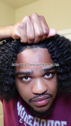 WATCH TIL THE END…. Do you see how shiny and healthy that Virgin Black Seed Oil from @As I Am made my hair look… chefs kiss😮‍💨 #asiam #blackmenhairstyles #blackmenhair #healthyhairtips #fyp #relatable ##CapCut 