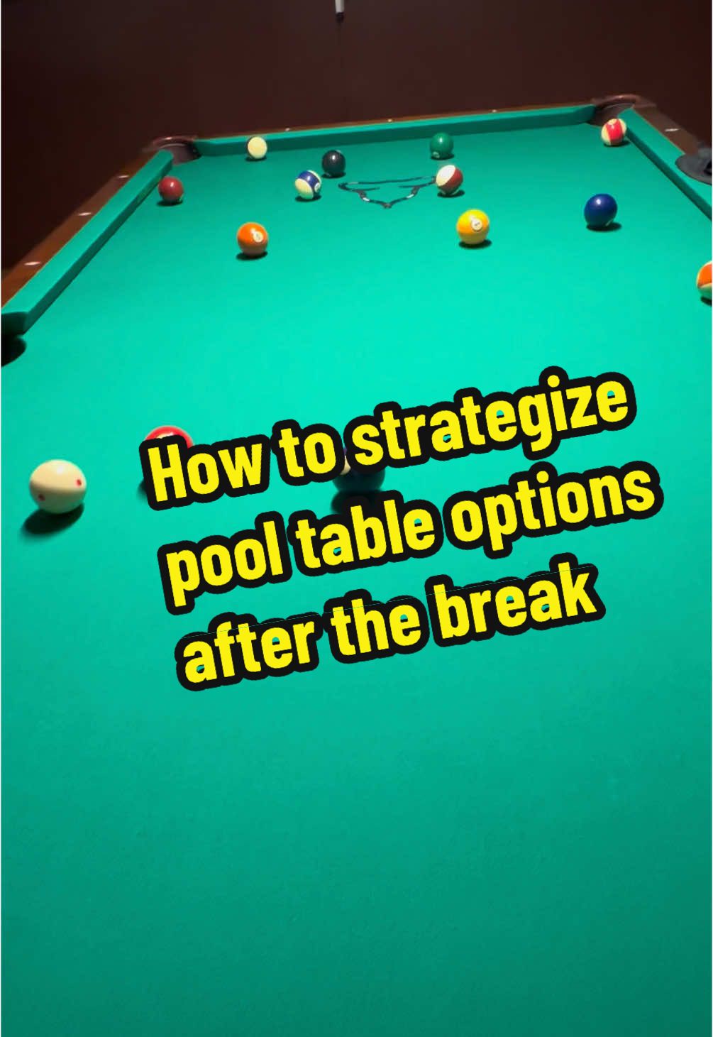 To become better pool player always start after break to make at least three balls and then graduate to whole pool table run #pooltable #8ball #pooltableskills #billiards 