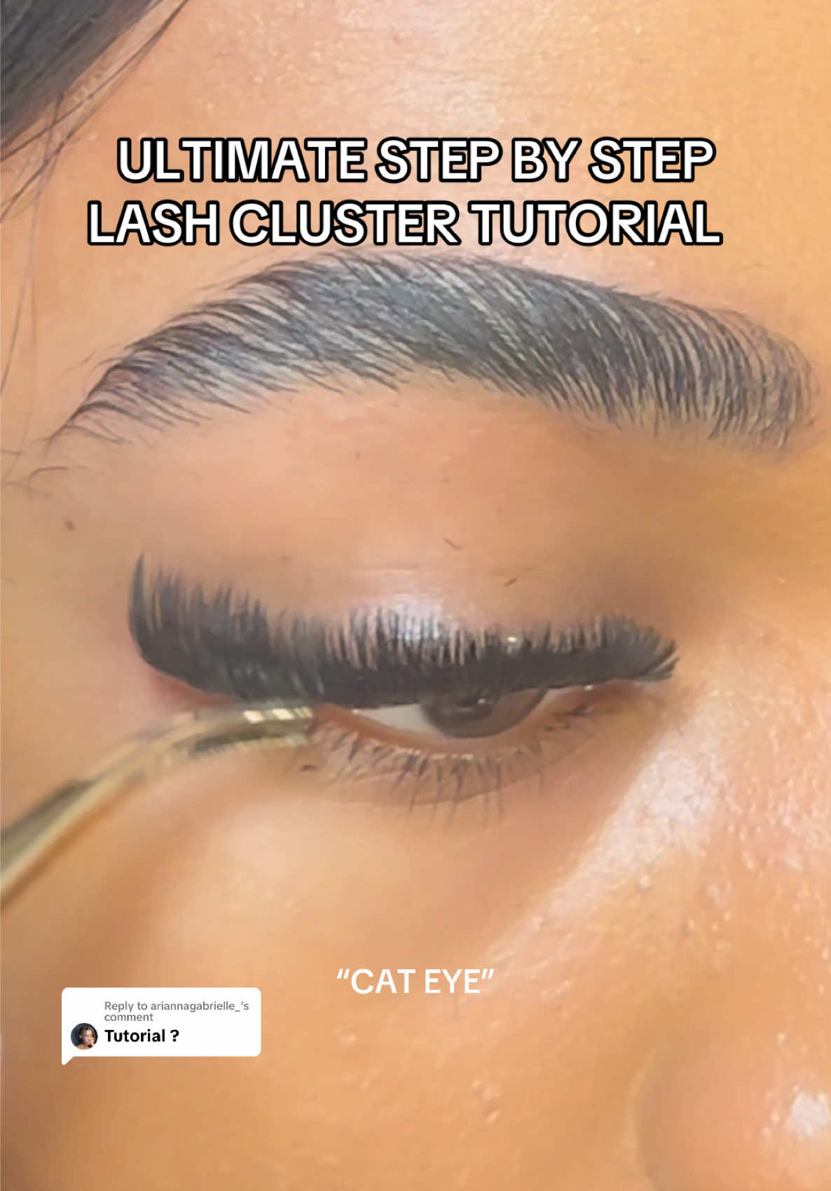 Replying to @ariannagabrielle_ these take me less than an hour, last me over a week & are waterproof toooo. the only in depth lash cluster tutorial you’ll ever need <3 #lashes #lashclusters #lashextensions #keyyoulashes 