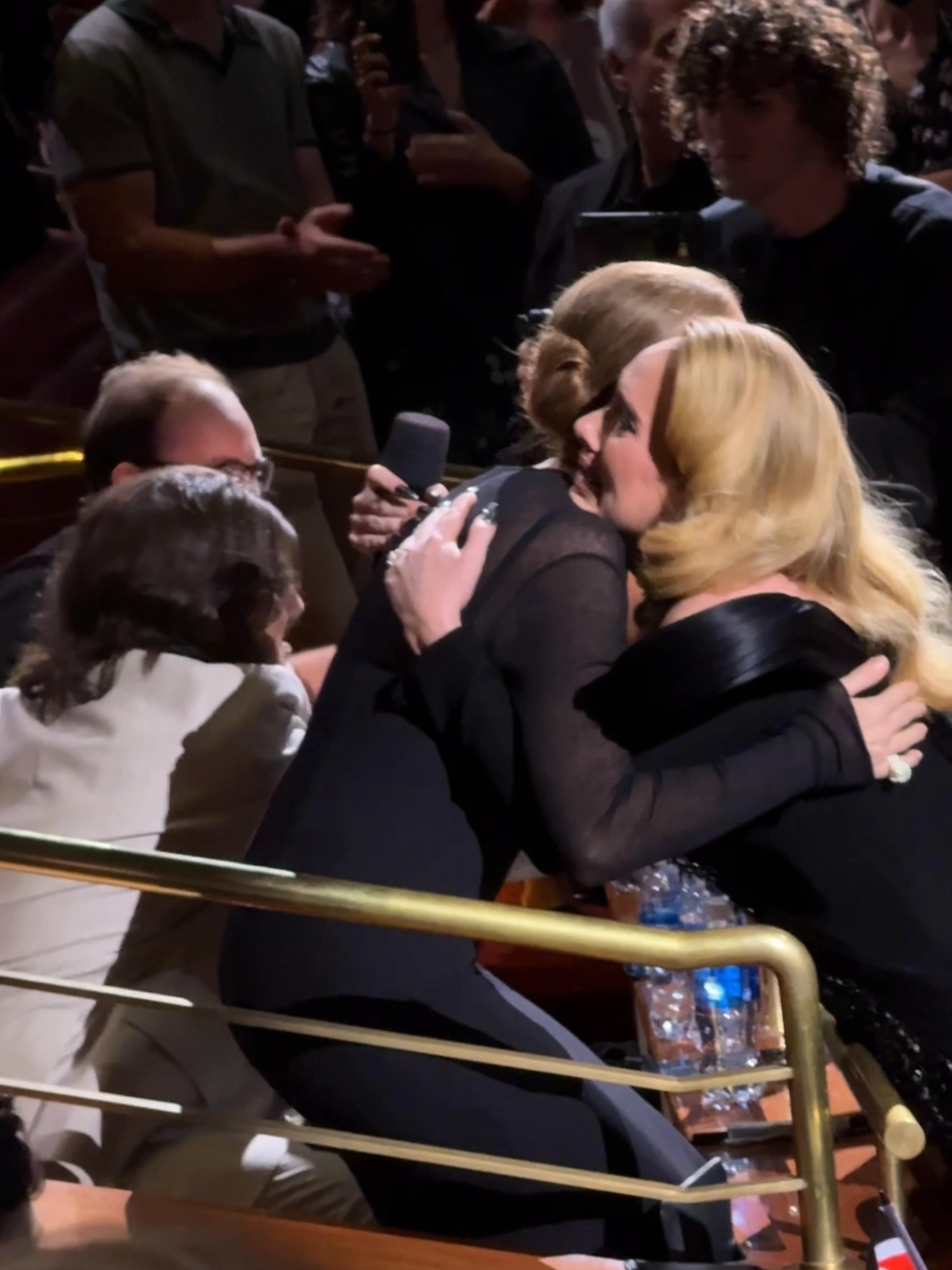 Adele gets emotional after seeing Celine Dion in the audience at her Vegas Residency show🥹 #adele #celinedion #vegas #concert