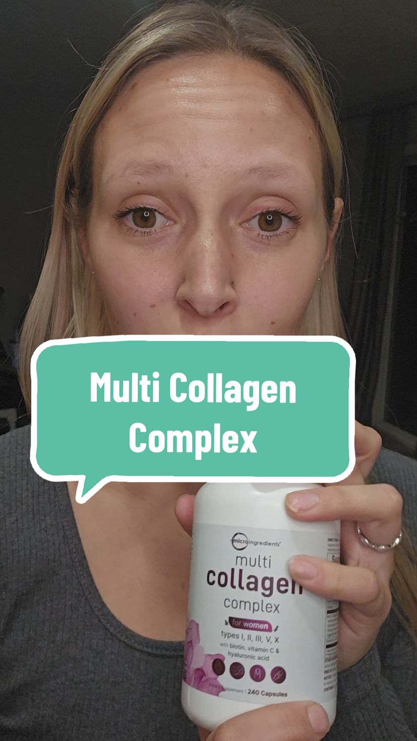 Collagen Collagen Collagen!! that's all everyone talks about these days! it's in all our skincare but if you really want it to help the way it's supposed to help you should be taking a Collagen supplement everyday! I absolutely love Microingredients and highly recommend their multi Collagen Complex for women! it's such a good deal for 240 capsules too! #collagencomplex  #collagen  #collagenpowder  #biotin #vitamin  #vitamins  #vitaminsforwomen  #supplements  #microingeidients  #skincare #creatorsearchinsights #skincareroutine #clearskintips  #TikTokShopCyberMonday #TikTokShopHolidayHaul #FallDealsForYou #SpookyBeauty #ScaryGoodDeals #Treasurefinds #CozyCountdown #TikTokShopBlackFriday 