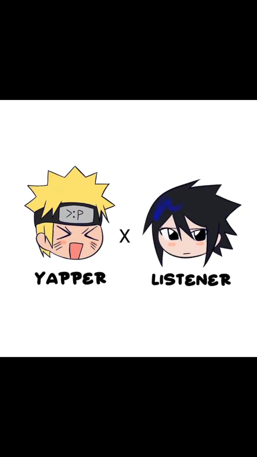 yapper and listener #narusasu #sasunaru #narusasuedit  #sasunaru💜🧡 