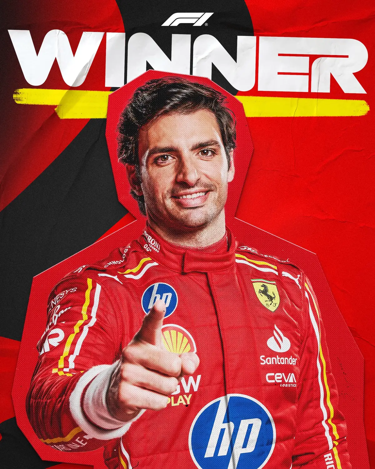 carlos just DESTROYED everyone in that race 🔥 sainz takes his fourth f1 win, with norris getting past leclerc late on to finish second! max verstappen recovers to sixth after two penalties, while team mate and home hero perez finishes in 16th #f1 #formula1 #sports #mexicocity #mexico #carlossainz #ferrari 
