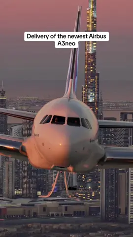 Delivery of the newest Airbus A3neo in Dubai #aviation 