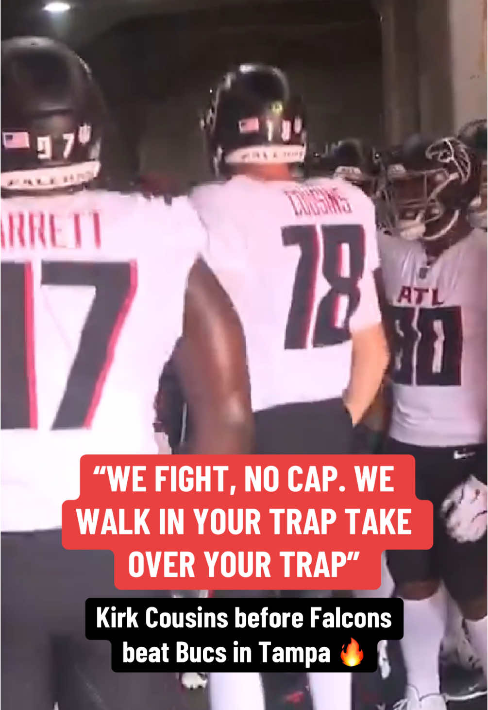 Another week, another trap taken by Kirk 🤝 (via thekellyprice/X, bkfox5sports/X, FOX 5 Sports) #nfl #football #nflfootball #falcons