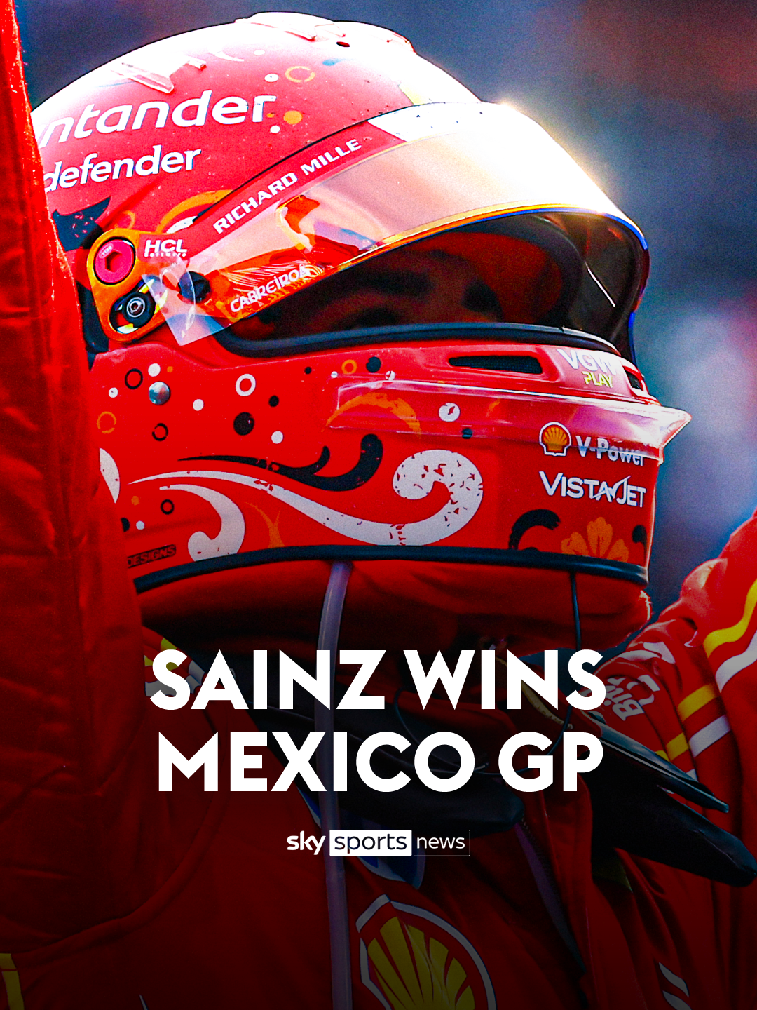 A smooth operation from Carlos Sainz as he wins in Mexico City 👏 #skysports #skysportsnews #f1 #formula1 #carlossainz #ferrari
