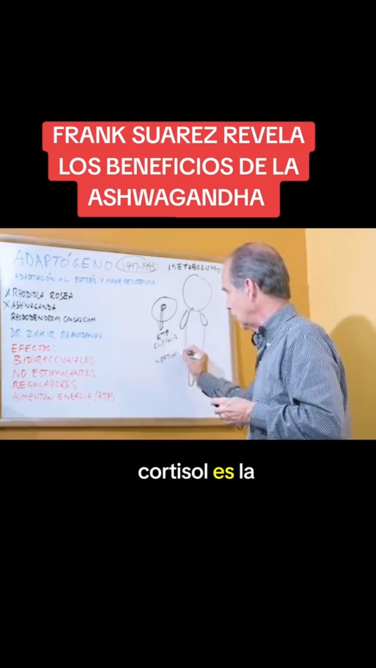 Frank Suarez revela los beneficios de la #ashwagandha  #cortisol #estres #antidepresivonatural #adaptogeno #franksuarez 