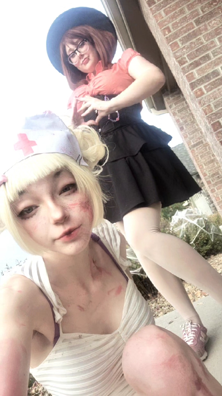 @kbuncos #fypシ #halloween #bnha #togahimiko #ochacouraraka #togachaco #myheroacademia #bnhacosplay 