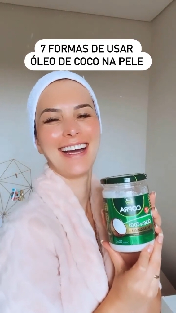 Óleo de coco Extra virgem é maravilhoso 💚✨ . . #beleza #corpo #oleodecoco 