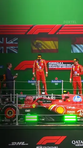 Vamos Carlos! Ferrari with back-to-back wins! 🏆🇲🇽 #F1 #MexicoGP #Ferrari #Foxtel