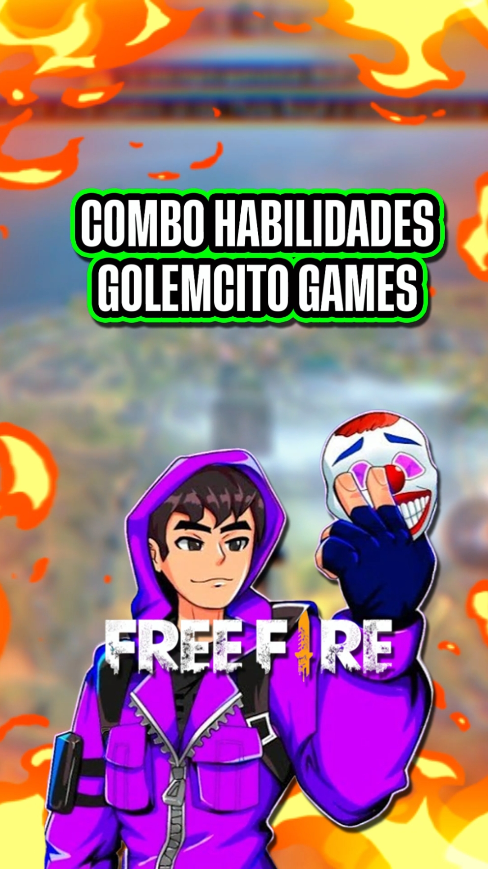 COMBO de HABILIDADES que UTILIZA GOLEMCITO GAMES en FREE FIRE 🔥 #golemcito #rayosse #golemcitogames #habilidades #personajes 