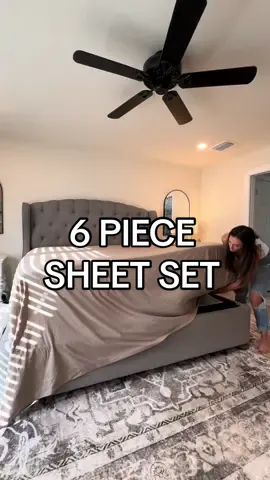 Honestly shocked with the quality of this 6 piece sheet set! Theyre buttery soft and I’ve paid much more before and gotten lesser quality. Definitely reccomend these! #sheetset #bedding #tiktokshopcybermonday #tiktokshopblackfriday #tiktokshopfinds #tiktokshopholidayhaul 