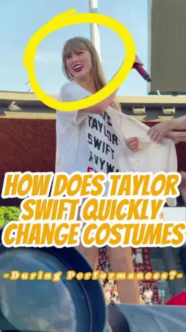 How Does Taylor Swift Quickly Change Costumes During Performances?#taylorswift #celebrity 