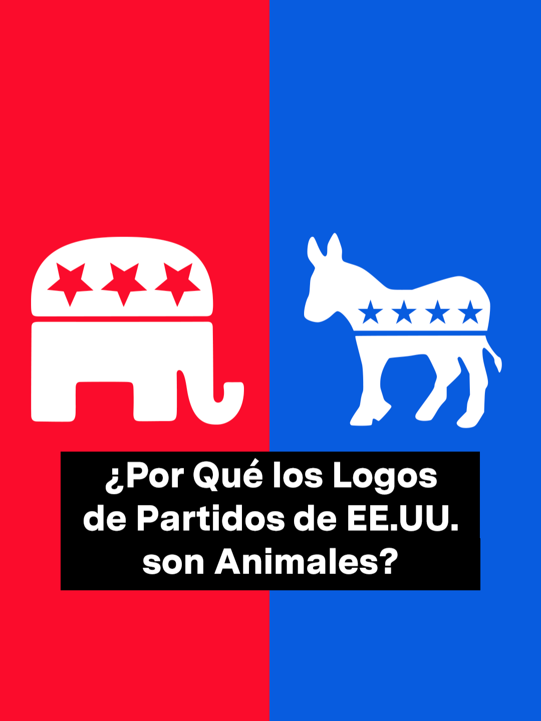 Un burro demócrata y un elefante republicano. ¿Por qué los partidos políticos de Estados Unidos usan esos animales como mascota? #EntenderMás #EleccionesEstadosUnidos #partidorepublicano #partidodemócrata