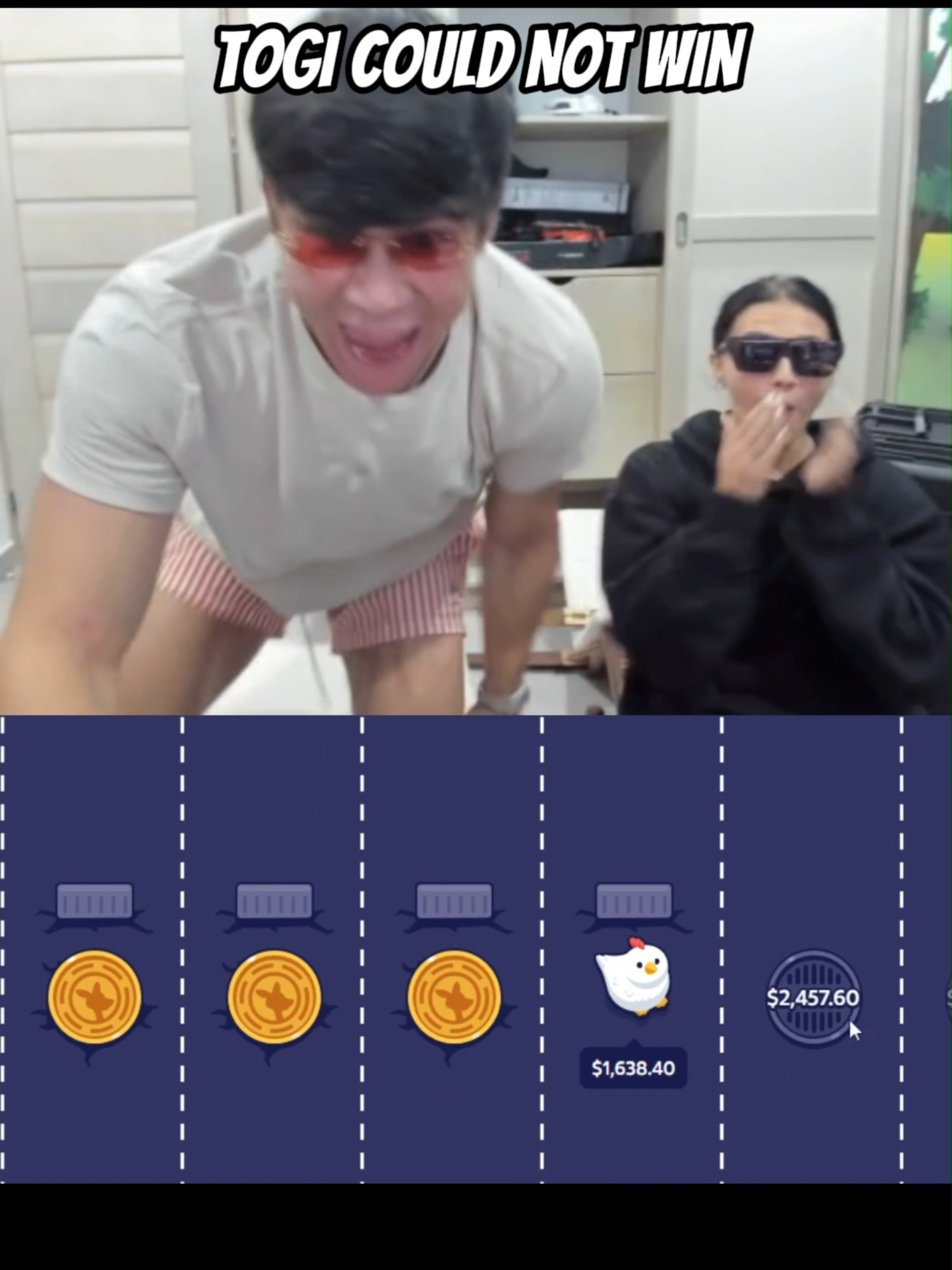 TOGI COULD NOT WIN / #roobet #funny #humor #fyp #chicken #games #beautiful #roobetwin