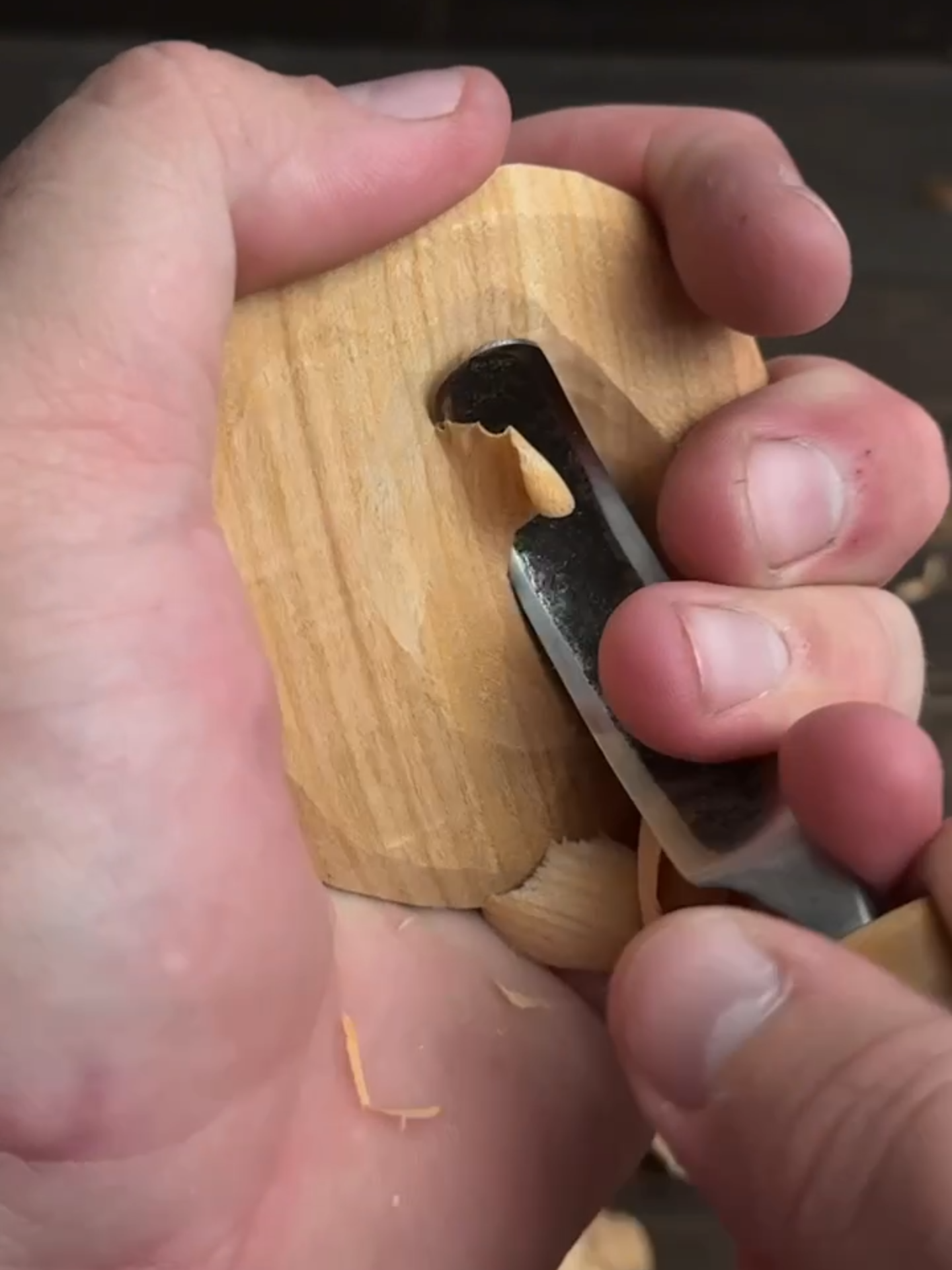 A Super Bowl  #asmr #woodcarving #woodworking #carvingasmr #spooncarving