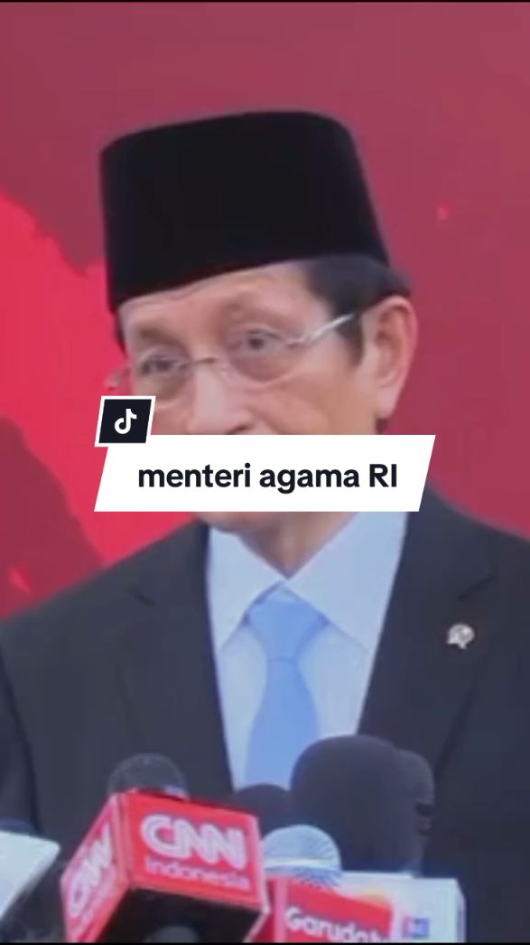 Prof. Dr. KH. Nasaruddin Umar, MA adalah salah satu tokoh Islam Indonesia kelahiran Ujung-Bone, Sulawesi Selatan yang pernah menjabat sebagai Wakil Menteri Agama RI dari tahun 2011 sampai 2014.Terakhir, Nasaruddin Umar menjabat sebagai Menteri Agama RI pemerintahan Prabowo-Gibran periode 2024-2029.#4u #fyp #fypシ #foryou #menteriagama #masukberanda 