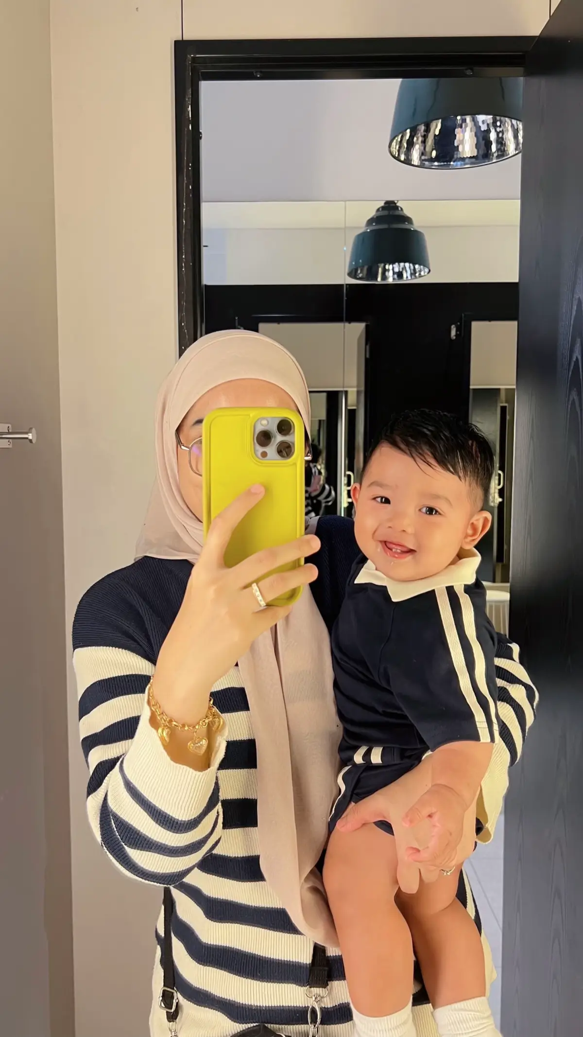 MasyAllah TabarakAllah 🖤 Ada baby yang semangat ni sekali mommy dia kena jadi sado orgnya ya 😂🤣 