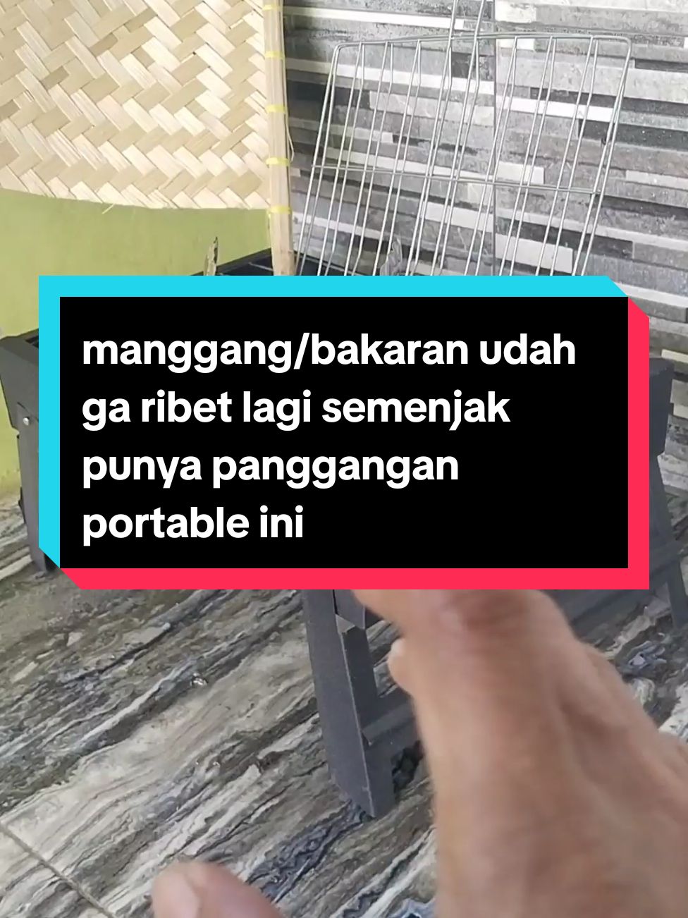 Manggang-manggang, bakaran udah ga ribet lagi,semenjak pakai alat panggang portable ini #alatpangganganportable #alatbakaranportable 