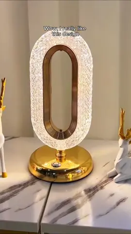 Creative LED Crystal Table Lamp, USB Rechargeable 3 Color Touch Dimming Night Light #Tiktokshop #foryou #tiktokmademebuyit #bedsidelamp #furniture #interiordecor 